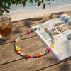 Handmade Bohemian Shell Necklace Colorful Ceramic Ocean Series Necklace  For Women
