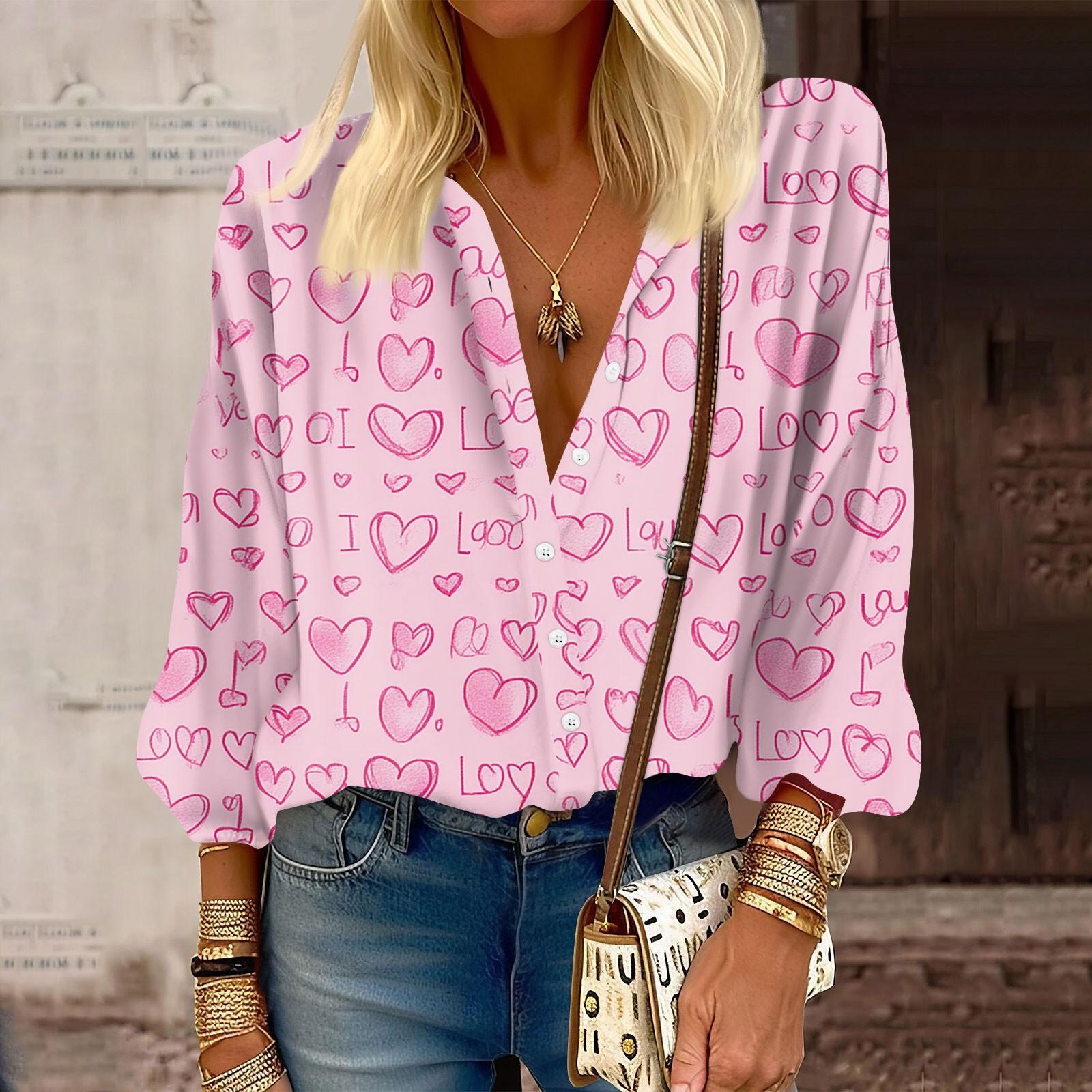 

Женская рубашка на пуговицах, повседневный принт, модная круглая горловина, спущенное плечо, семь рукавов, рубашка, топ S