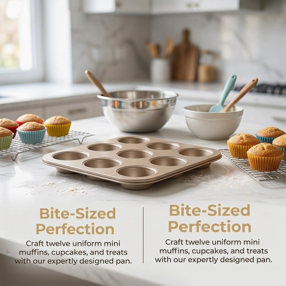 12er Cupcake-Form Antihaftbeschichtet Backblech Tartlet-Form Muffinform Pudding Backform