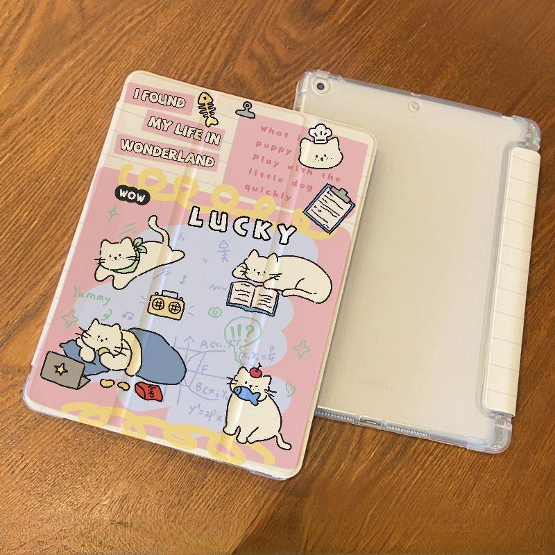 

Чехол для iPad Air5 Высококачественный чехол с рисунком кота в стиле граффити для iPad Чехол из ТПУ для iPad Air6 11 13 2022 gen10 10,9 9, 8, 7, 10,2 с подставкой для карандашей iPad Air6（13）