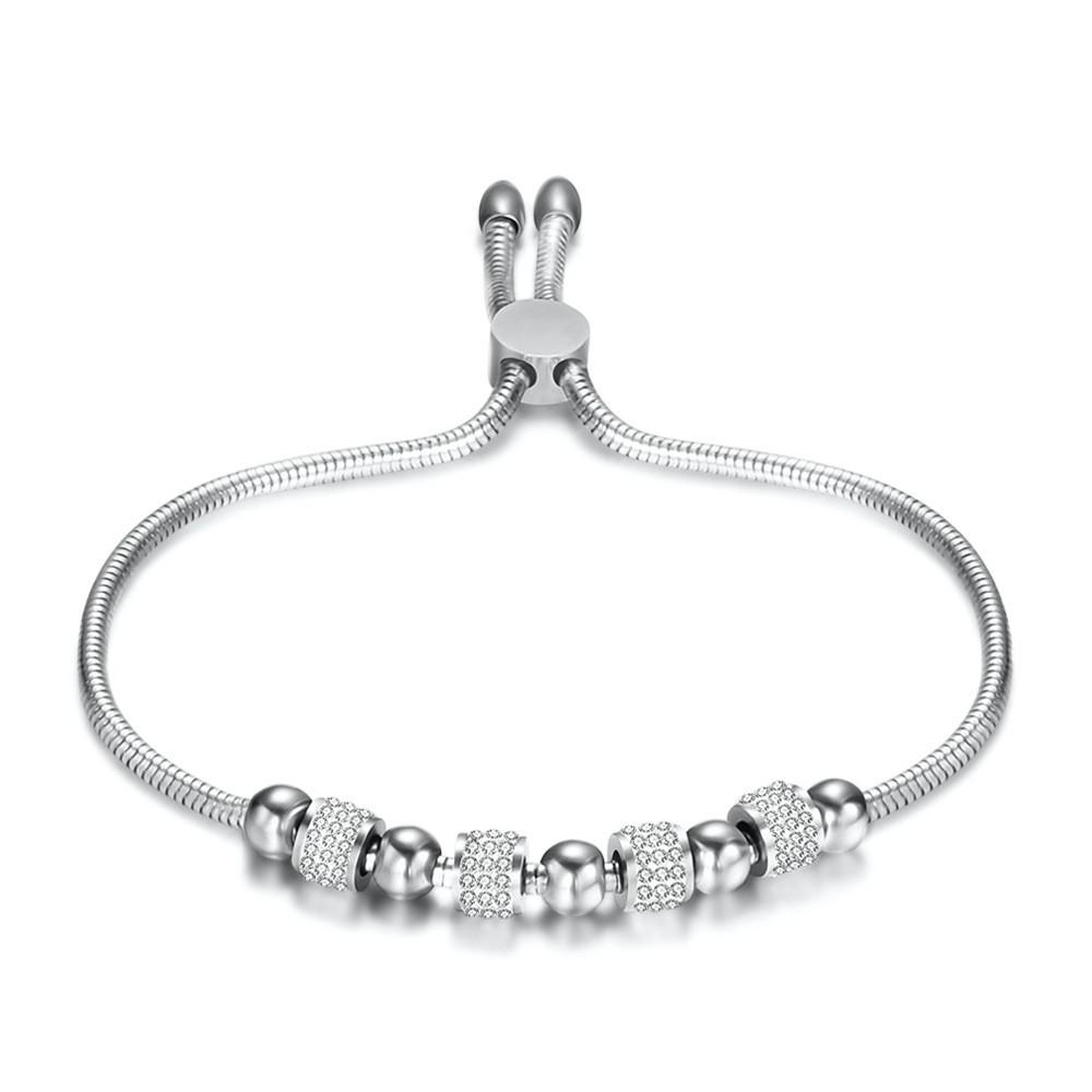 Rhinestone Butterfly Peach  Bracelet