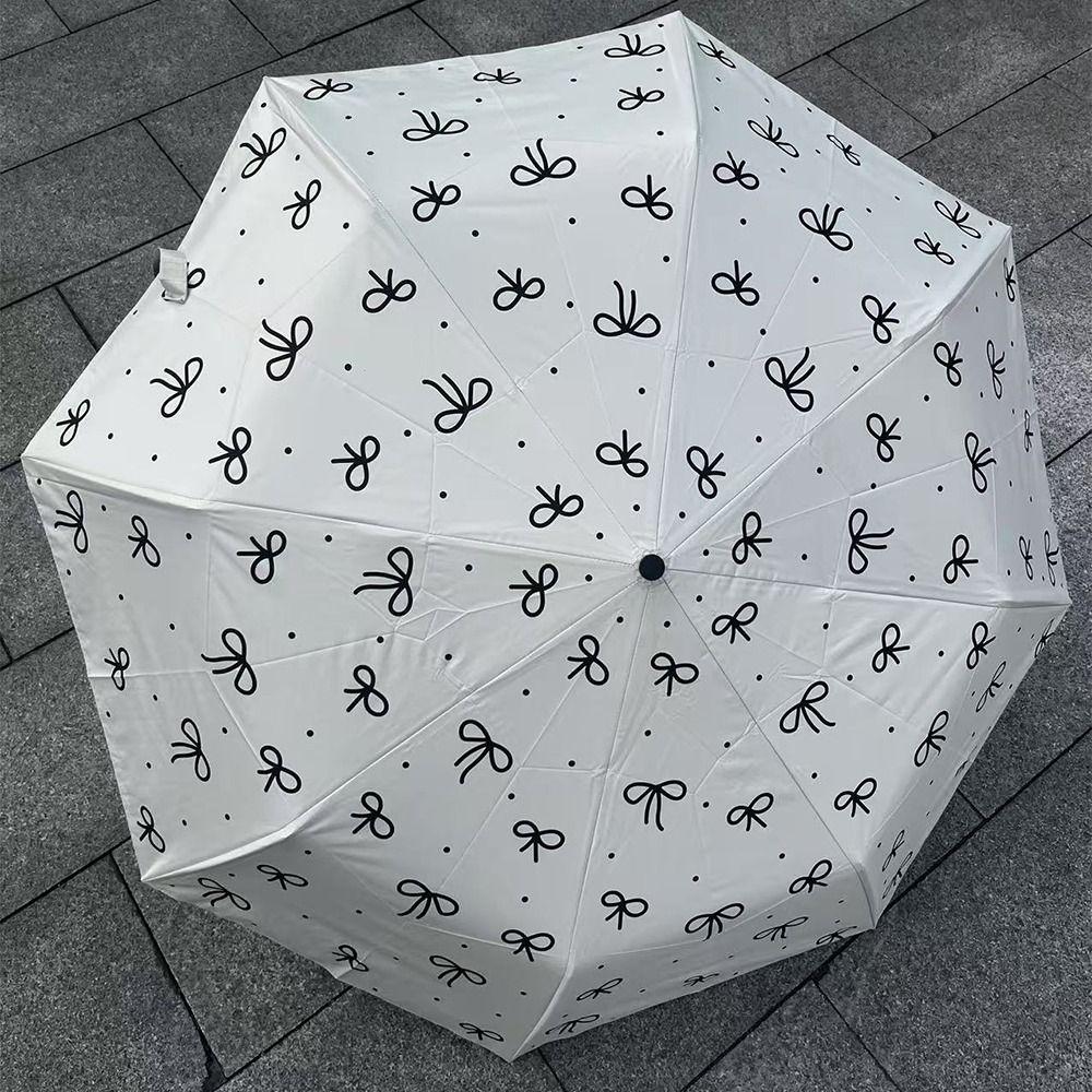 UPF50 Travel Rain Umbrella INS Hand Operated Parasol Sturdy Mini Sun Umbrella  Travel