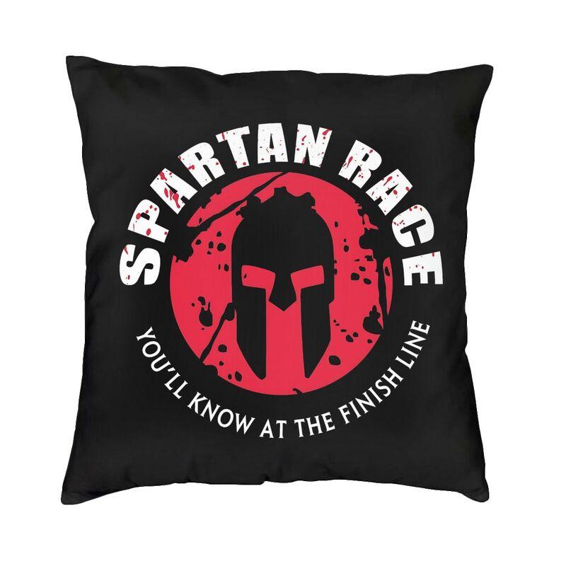 

Fashion Large Spartan Race Logo Square Throw Pillow Cover Decoration 3D Two Side Printed Cushion Cover for Car 30x30cm 12x12in