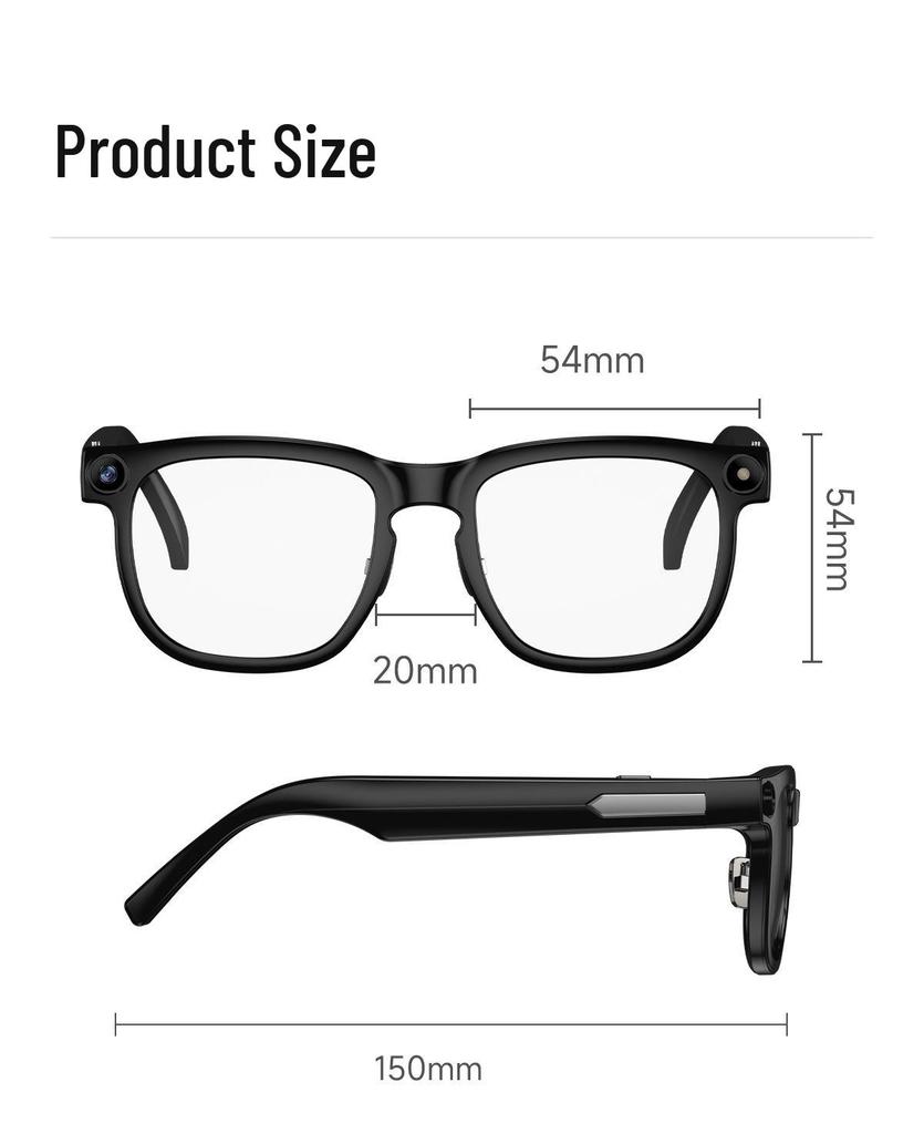YO5 1300W Smart AI Camera Glasses: Outdoor Photo, Translation, Bluetooth Music.