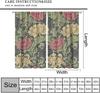 Boho Vintage Floral Bohemia Curtains Plant Flowers William Morris Style Window Drapes Living Room Bedroom Curtain Blackout Polyester Ideal For Area