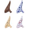 Ocarina in Tono Alto C a 12 Fori Strumento Professionale in Resina per Appassionati di Musica e Principianti Ocarine