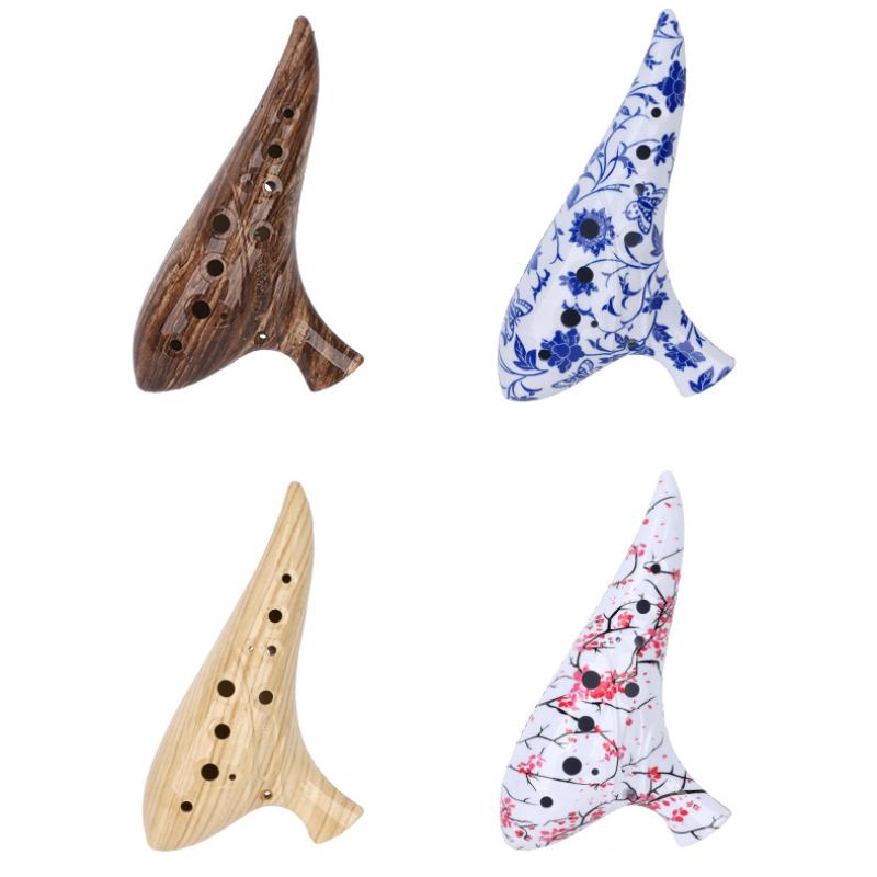 Ocarina in Tono Alto C a 12 Fori Strumento Professionale in Resina per Appassionati di Musica e Principianti Ocarine