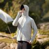 Womens UPF50 Sun Protection Hooded Cover-Up Lightweight Breathable Long Sleeve Outdoor Travel Beach Swim