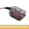 12V ses empedans dönüştürücü 50W RCA adaptörü araç derin bas hoparlörü dönüştürücü araba aksesuarı