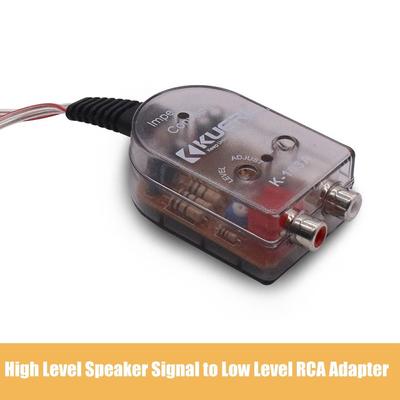 12V Audio Impedance Converter 50W RCA Adapter Car Audio Subwoofer Converter Car Accessory