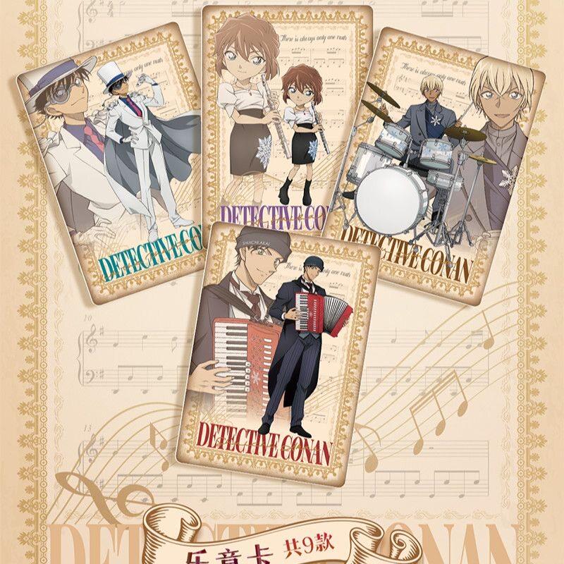 Genuine Detective Conan Collection Card Exquisite Black and Gold Character Card Anime Protagonist Peripheral Collect Gifts