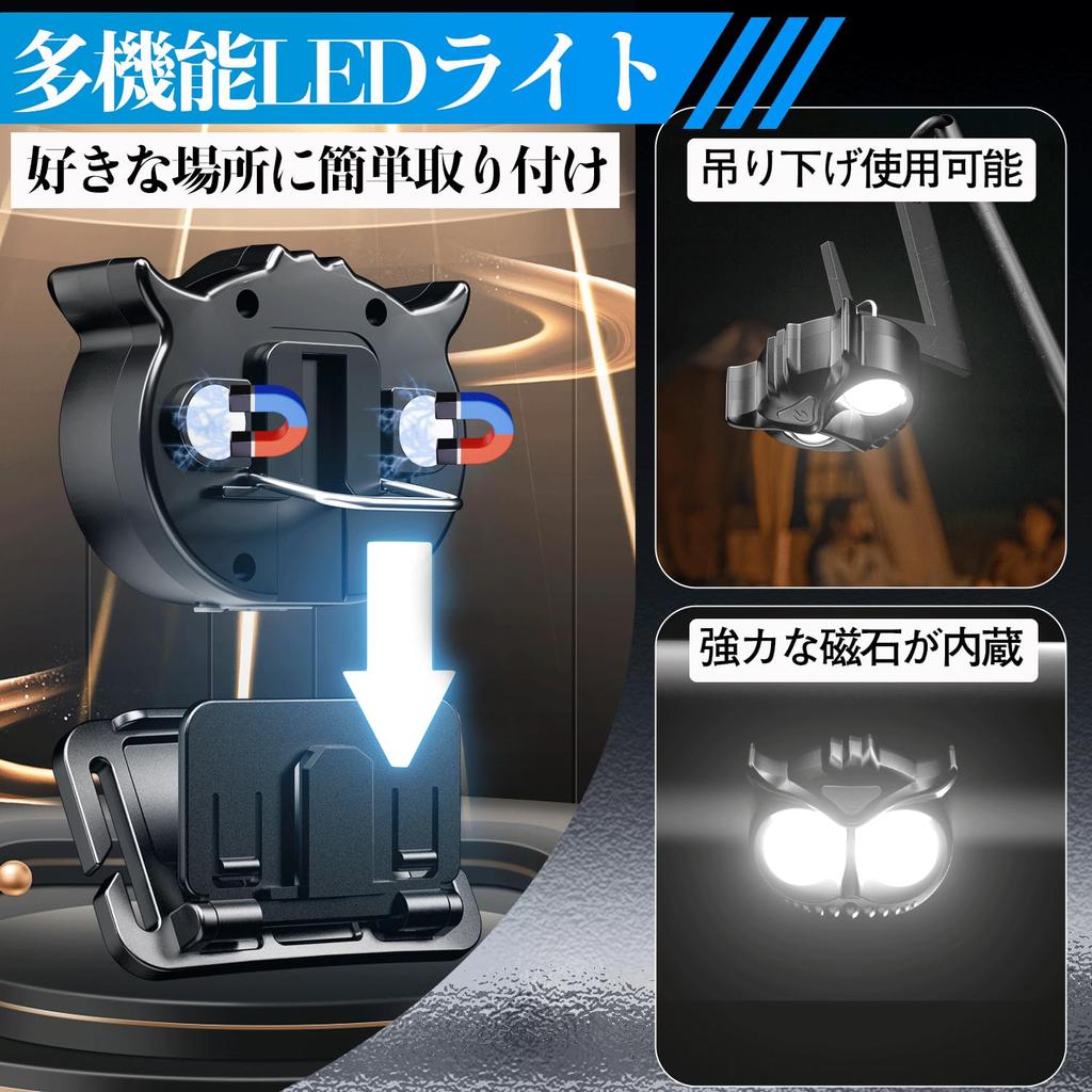 Skylla LED USB Neue Helle LED Outdoor Stirnlampe mit Einstellbarem Lichtstrahl 10 Stunden Kontinuierliche Stirnlampe mit Batteriestandsanzeige Wasserdicht und Ideal für die Nacht