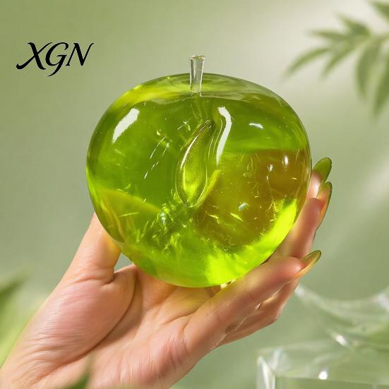 Kids Stress Ball Green Apples Ball, Slow Rising Soft Fidget Toy with Maltose Texture, High Squeeze Elastic Decompression Tool for Anxiety Relief,