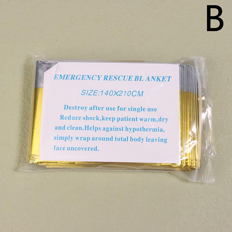 Outdoor Emergency Thermal Blanket Survival Rescue First Aid Blanket Folding Hypothermia Windproof Explore Camping Mat Pad