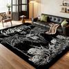 Five Elements Pentacle Double Moons Rectangular Rug Soft Texture Nonslip Carpet For Kids Bedroom Play Area Home Party Decor Holiday Gift