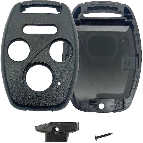 3+1 Buttons Replacement Key Fob Cover Case fit for Honda 2003-2012 Accord 2006-2013 Civic EX 2009-2015 Pilot 2005-2006 CR-V Ridgeline Odyssey Keyless