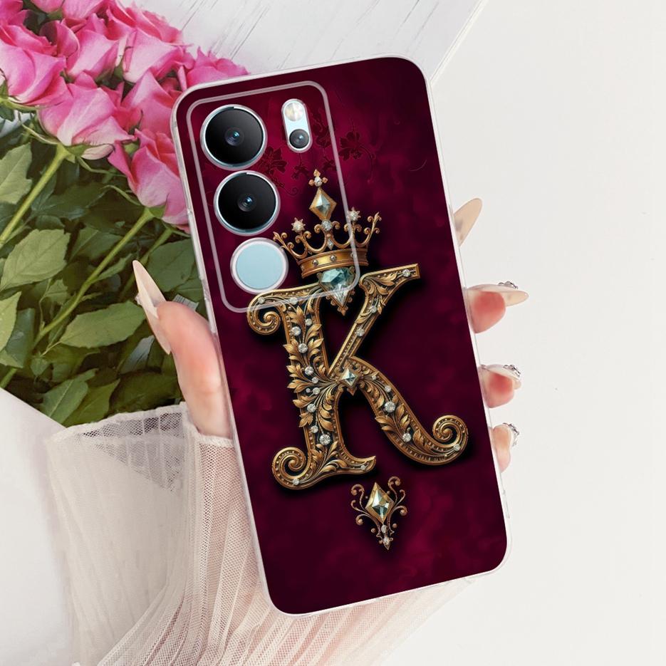 For Vivo V29 Pro Case V2251 Cute Crown Letters Cover Soft Slim Phone Case For Vivo V29e V 29 Pro VivoV29 E V2317 Back Cover Bags