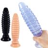 Závitová anální zátka Anální expandér PVC Sexuální hračka pro dospělé Muž Masturbátor prostaty Masážní tyč Big Dick Realistic Penis