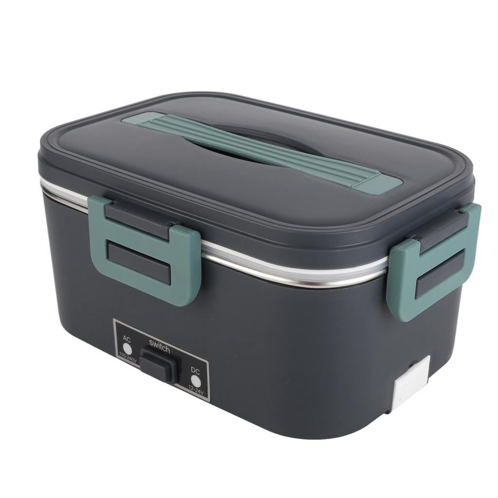 Electric Lunch Box 1.8L 360 Degree Circulation Heating SUS304 Liner Dishwasher Safe Portable Lunch Warmer Box for Home Car