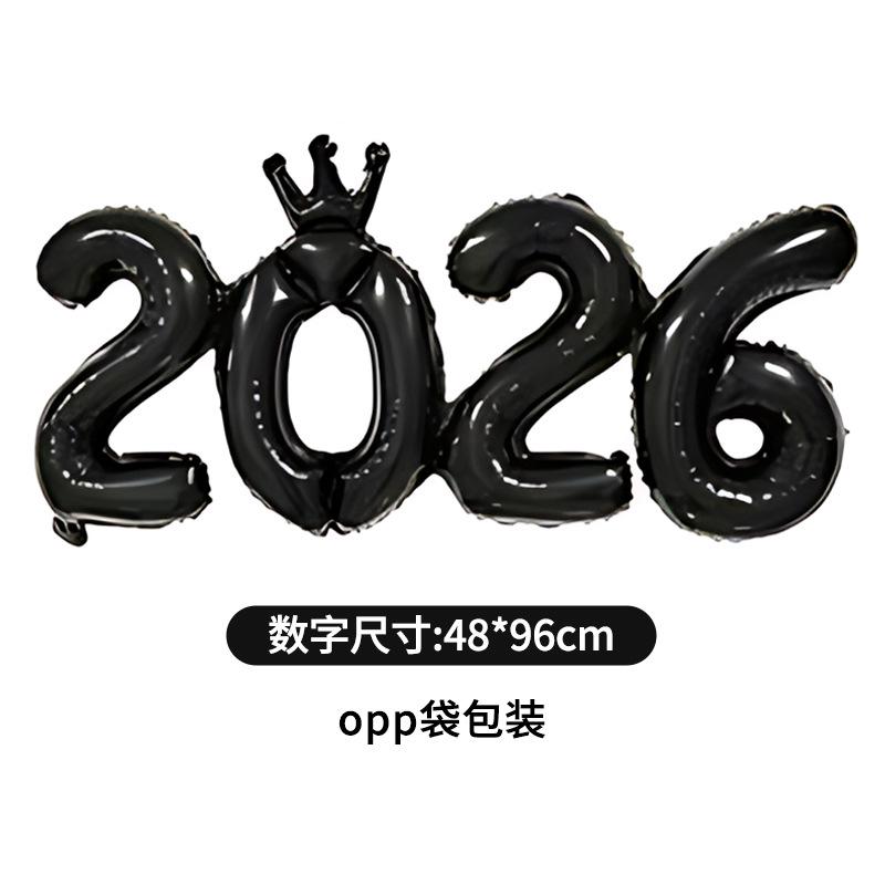 Gold Crown Foil Number Balloons for  New  Christmas Eve Festival Party Supplies Graduation Decorations Navidad