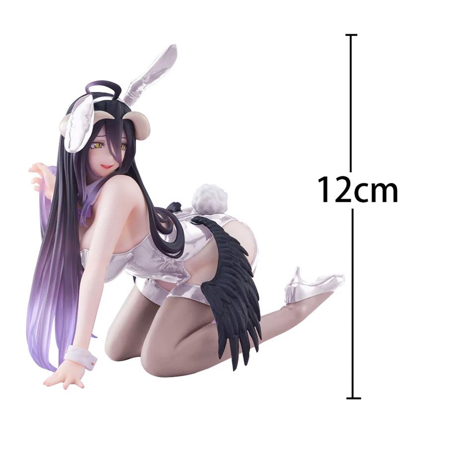 12cm Hentai Figure OVERLORD Anime Figure Bunny Girl Swimsuit Albedo Action Figure Noodle Stopper Figurine Collection Model Toys