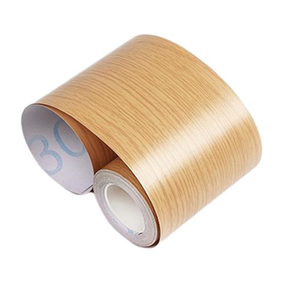 

32.8FT Wood Grain Wallpaper Border Peel And Stick PVC Border Wall Decor Removable Waterproof Bathroom Mirror Frame Sticker for Bathroom 5cm F