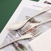 5PCS Service for 1 Matte Black Dinnerware Cutlery Set with Steak Knife Family Eating Utensils 18/10 Stainless Steel Flatware Silverware