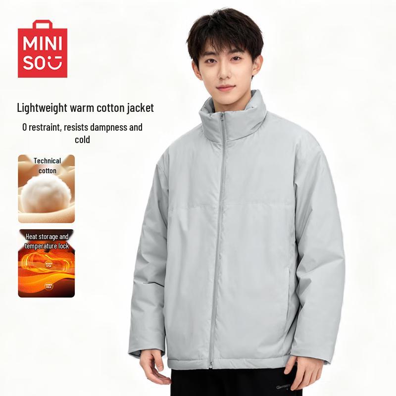 MINISO Warme gepolsterte Winterjacke für Herren