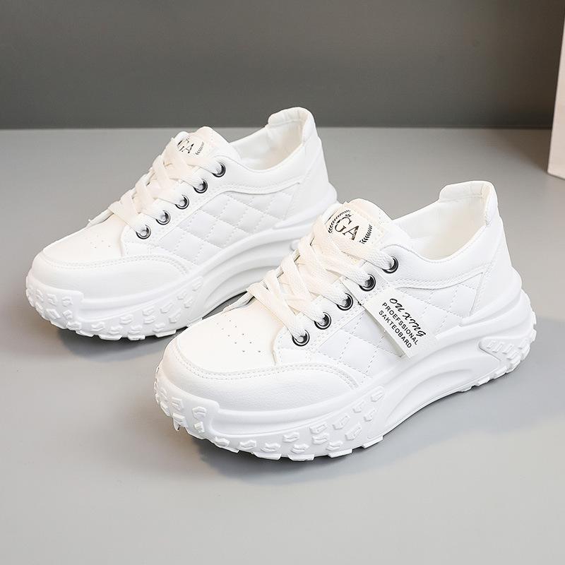 

[Customized] Q059 new 2025 spring and autumn explosive thick-soled heightened casual women s shoes daddy shoes street photography trend 35
