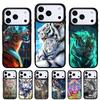 Cool Animal Powerful Tiger Phone Case for iPhone 17 16 15 14 13 Pro Max Back Cover for 12 11 Pro Coque