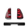 LED Tail Light Assembly with Flowing Turn Signals for 03-09 Toyota Prado