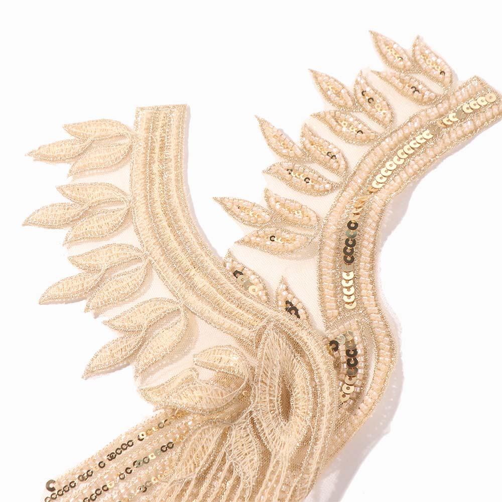 Fashion Beads Applique Delicate Clothing Applique Clothes Patches Applique Patches  Evening Dress