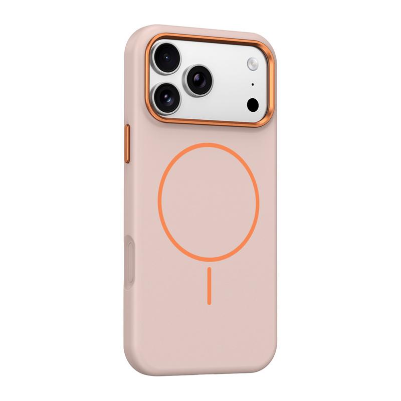 Luxury Matte Soft Magnetic Metal Lens Case For iPhone 14 15 16 17 18 Pro Max Plus For Magsafe Wireless Charge Shockproof Cover