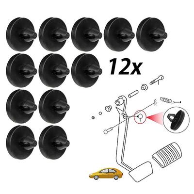 12PCS Almofada de freio de carro Pedal de freio Parar luz de freio Borracha Stopper Acessórios de embreagem automotiva Peças limitadoras Interruptor C0Y6
