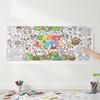 DIY Easter Giant Coloring Poster Art Craft Cartoon Bunny Jumbo Coloring Banner Gift Doodle Easter Coloring Banner