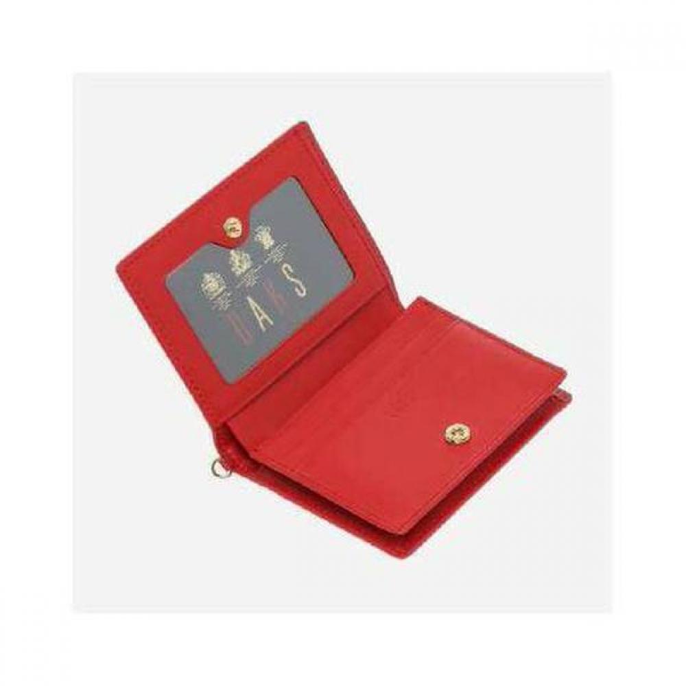 Daks Red Cutting Logo Card Wallet Dcwa2e002r2