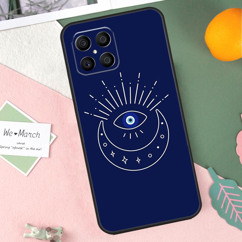 Blue Evil Eye Case For Honor 200 Lite 50 70 90 X9b X9a X8b X8a X8 X9 X9c Honor Magic 7 Pro 5 6 Lite Cover
