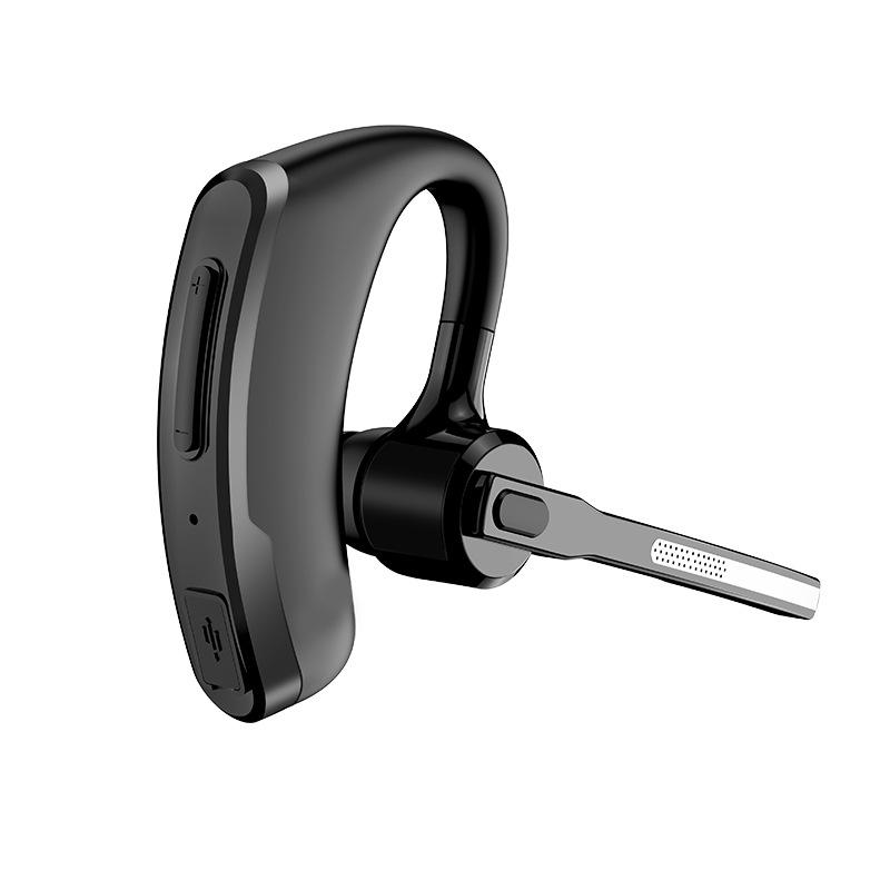Qualcomm Bluetooth Single-Ear Business Earphone with Dual Mic Noise Cancelling and Long Battery Life