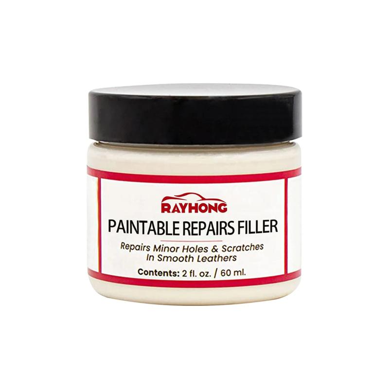 

Rayhong Repairable Filler Can Be Painted Car Seat Scratch Repair Cream Leather Goods Repair Repair Cream 60ml