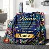 Nana'S Love Blanket Blanket Personalized Name Soft Warm And Versatile For Sofa Bed Office And Travel Machine Washable Comfortable In All Seasons Best