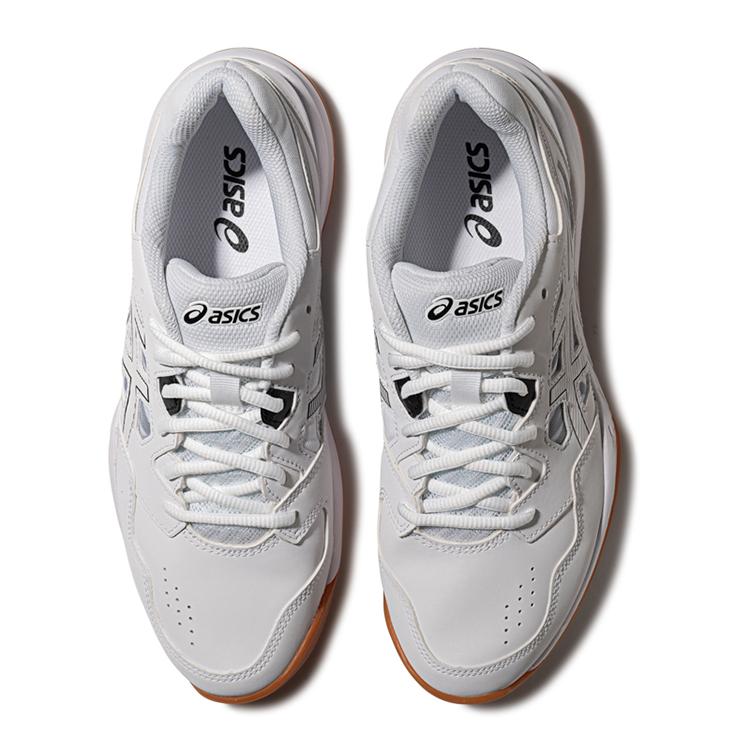 Asics Gel-Renma Synthetic Leather Comfortable Versatile Support Low-Top Badminton Shoes Unisex Shoes White 1073A086-100