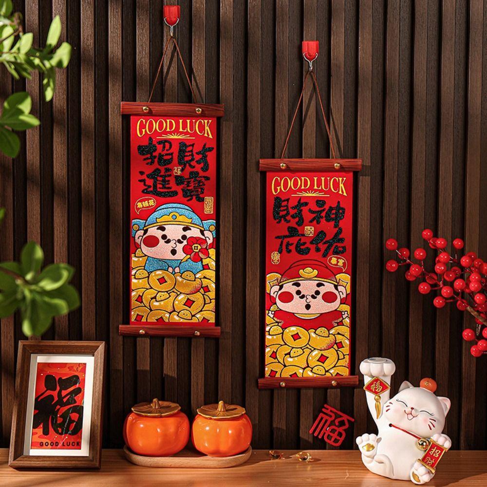 Chinese Style New Year Fu Character Pendant Spring Festival Door Couplet  Home Living Room Decor