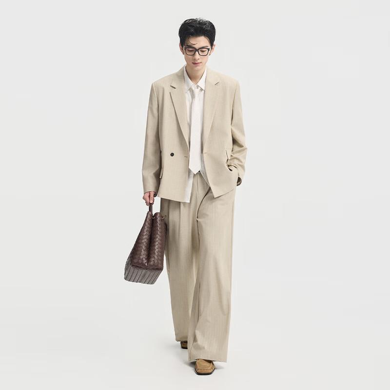 Men's Wool Blend Casual Suit Jacket
