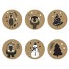 500pcs 1 Inch Christmas Theme Seal Labels Stickers For DIY Gift Baking Package Envelope Stationery Decoration