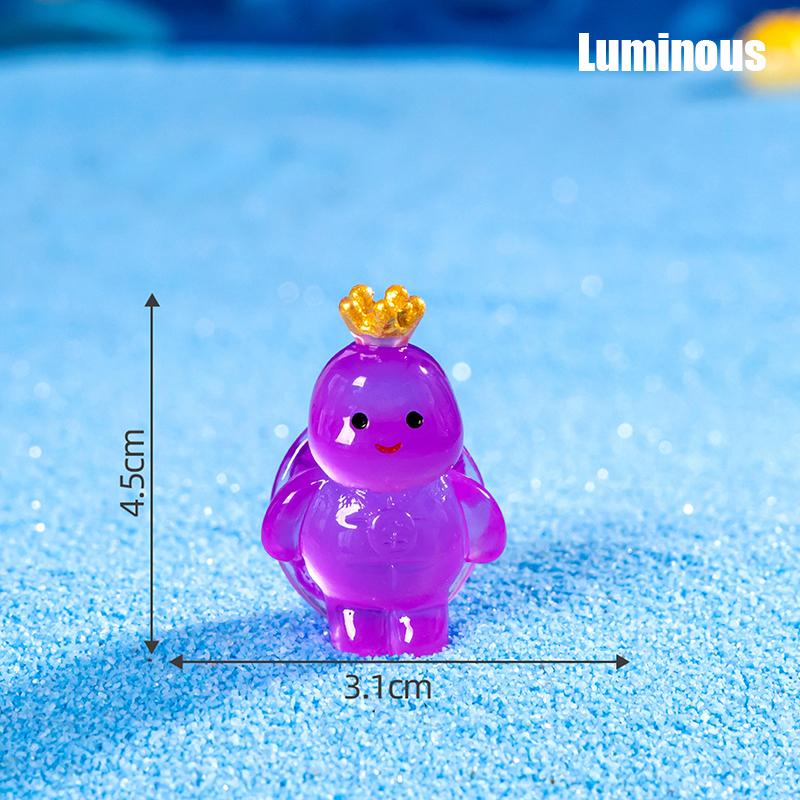 

Мультяшные светящиеся черепахи Миниатюры Пейзажные фигурки Милые маленькие украшения Кавайные настольные украшения Украшения для дома своими руками Подарки