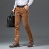 New Autumn And Winter Men'S Corduroy Casual Elastic Loose Straight Leg Pants, Business Trend Fashionable Plus Size Pants