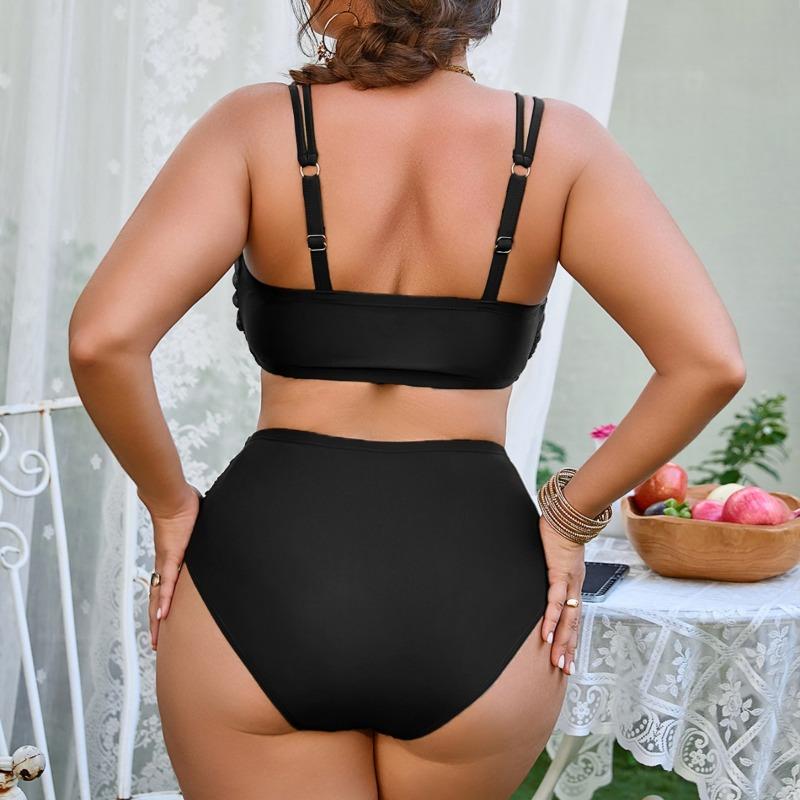2026 Plus Size Women High Waist Bikini Swimsuits, Women's Swimwear & Clothing