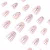 Silver Star Spot Wearable Short Nails - Nail Art Tips