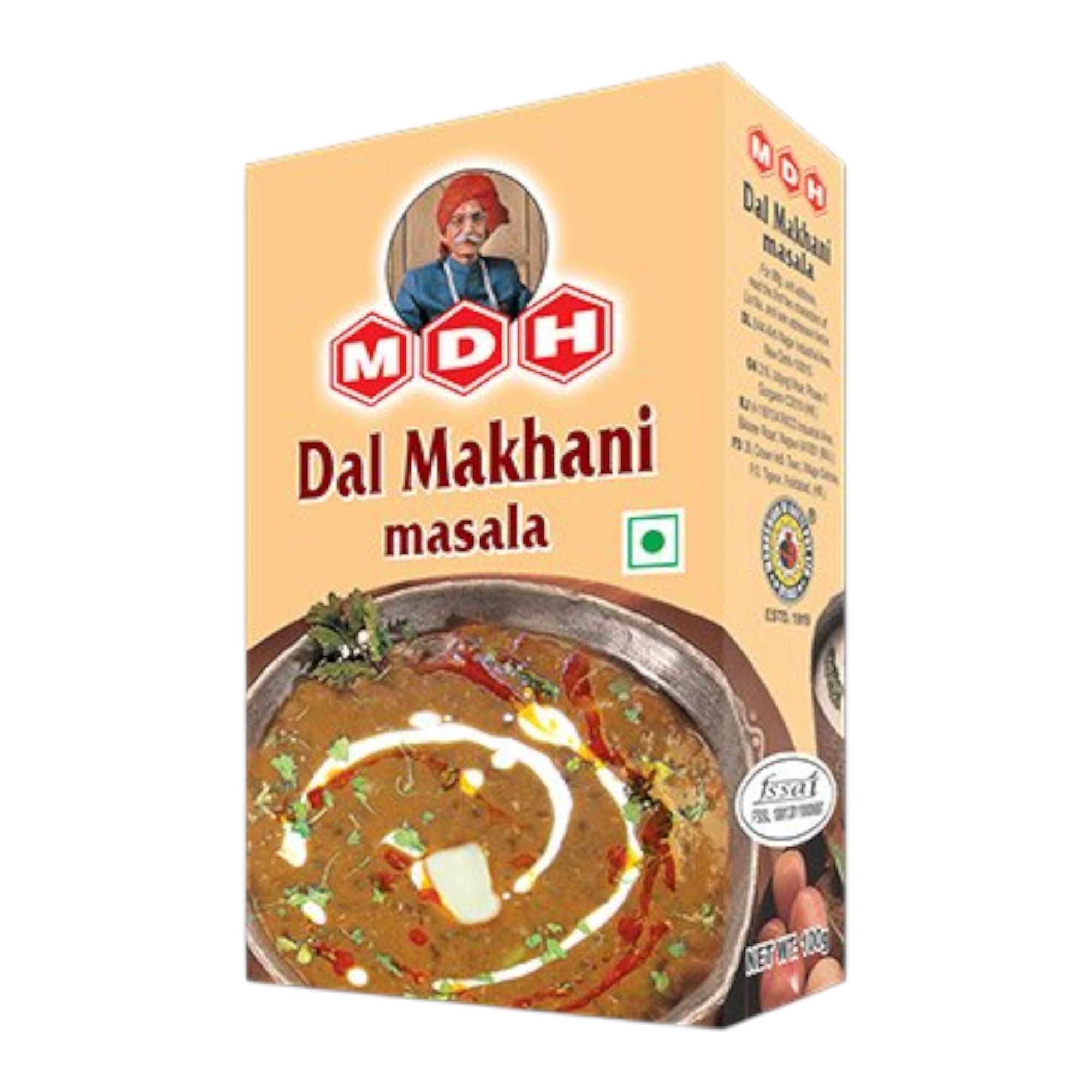MDH Masala Dal Makhni Spice Blend 100g Carton for Rich Flavorful Black Lentil Curries and Dishes