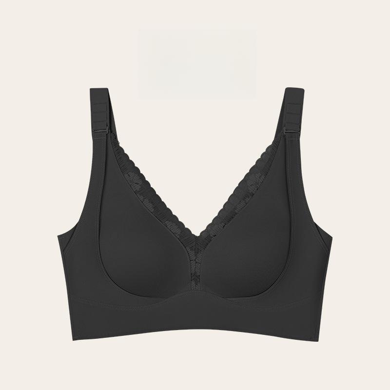 Lace Sexy Bra Women's Beautiful Back Gathering Bra Breathable and Anti-sagging Underwear Push Up Bra